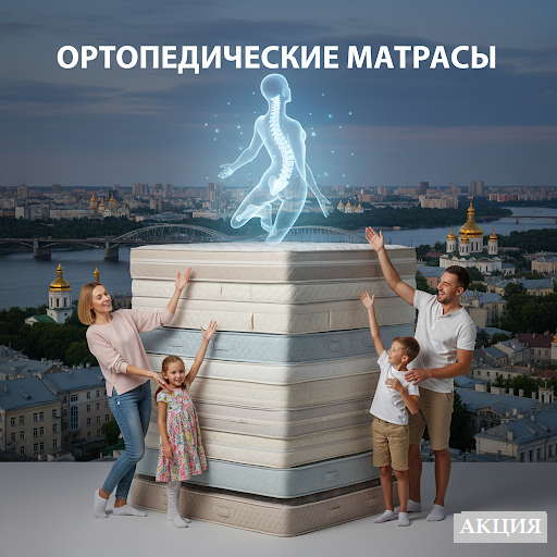 ❖ Ортопедические матрасы купить по лучшей цене от производителя теперь можно в интернет-магазине «ГУДМАТРАС»! ✨ В нашем каталоге представлены надежные пружинные и беспружинные модели для любого возраста и бюджета — от безопасных детских до премиальных вариантов с натуральными наполнителями. Мы гарантируем анатомическую поддержку позвоночника, расслабление мышц и максимальный комфорт. Действует официальная гарантия и быстрая доставка по Киеву и всей Украине. Заказывайте на «GOODMATRAS» для здорового сна! Купить матрас в Киеве легко с «ГУДМАТРАС》 магазин, который заботится о вашем здоровье и сне. У нас вы найдете недорогие и премиальные модели для кроватей, диванов и детских спален. Современные технологии производства, ортопедические блоки и качественные наполнители обеспечивают правильную поддержку позвоночника. Доставка выполняется по Киеву и всей Украине, гарантируя удобство и безопасность покупки. Заказывая матрас на «ГУДМАТРАС⟫, вы получаете сочетание комфорта, долговечности и выгодной цены.